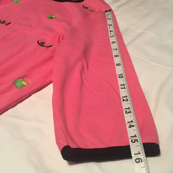 Designer Original shirt Women 1X pink embroidered shoes purses 3/4 sleeve Barbie - Picture 5 of 7